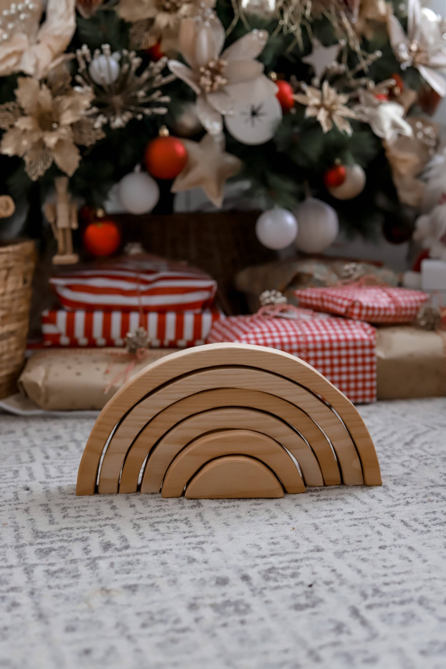 Large natural stacking blocks 6 pcs