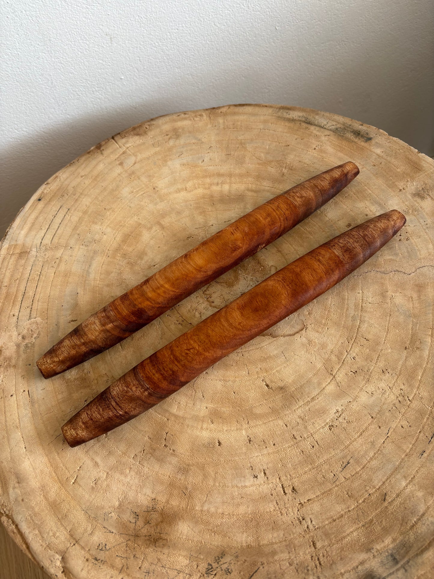 Clap Sticks - Hand Crafted by Clarence Wyles (Large Flat Design)