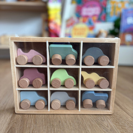 Wooden Mini Car Set