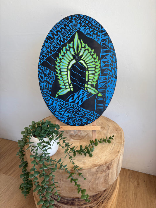 Artwork by Moana Ahwang (Oval - Black)