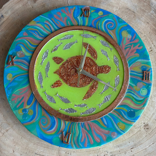 Turtle Wall Clock by Melissa Collinson