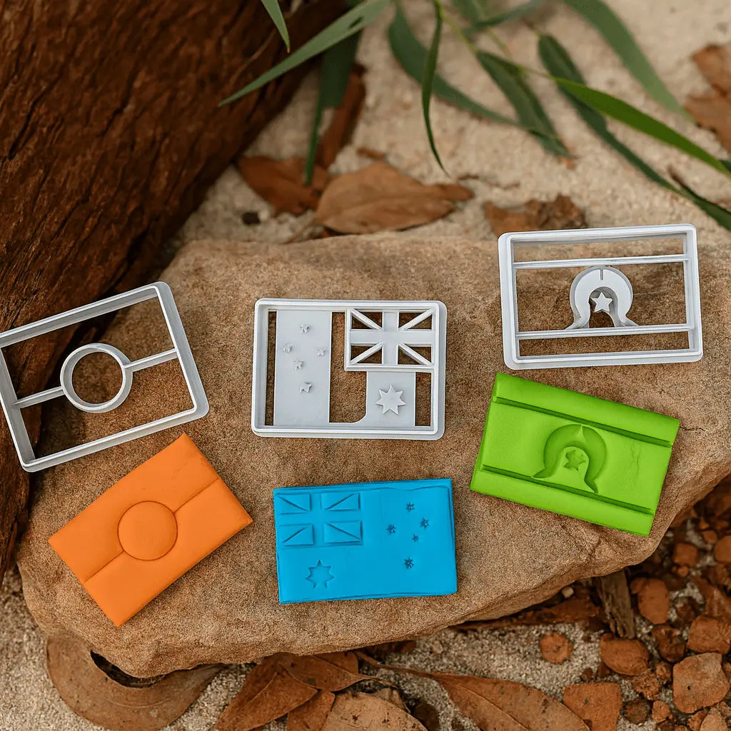 Flags of Australia Eco-Imprint Cutter Set by Songlines