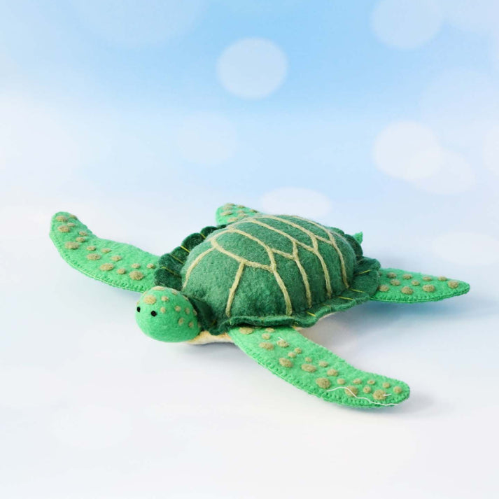 Waru Hand Puppet (Sea Turtle) – Connecting The Dots Through Play