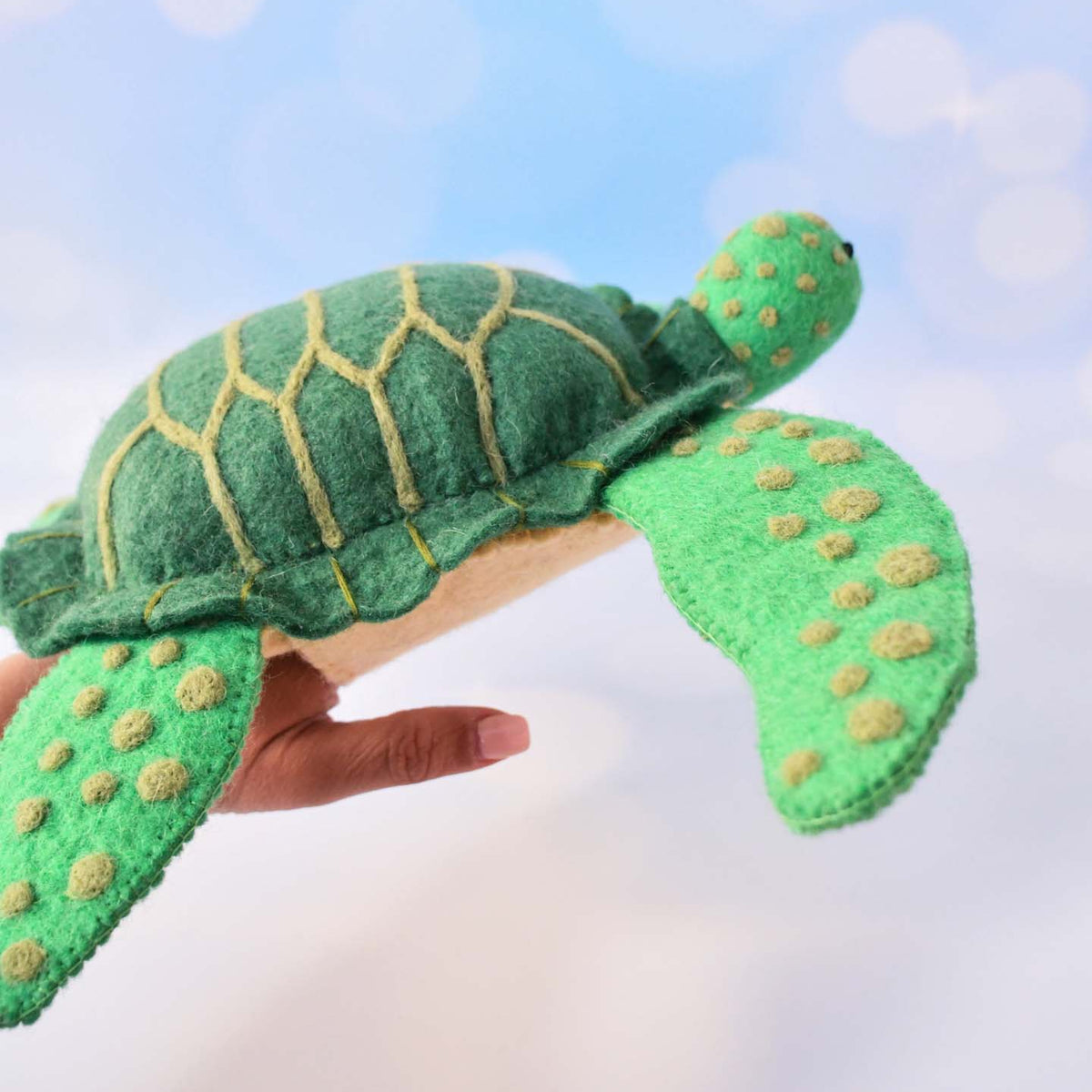 Conecting Turtle Waru Hand Puppet (Sea Turtle) – Connecting The Dots Through Play