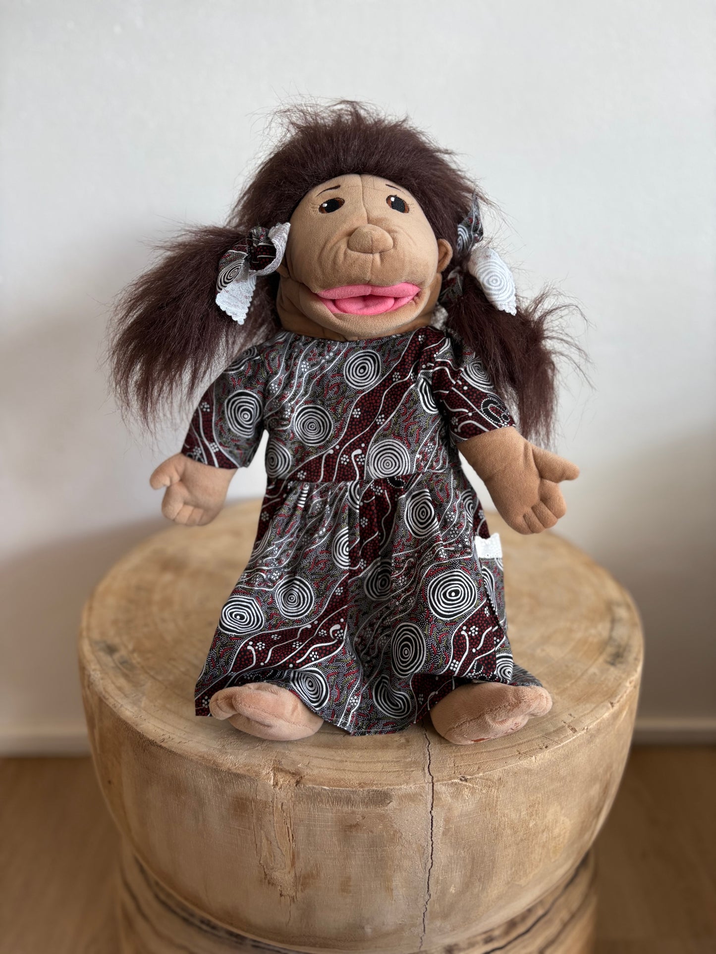 Sista Hand Puppet (Brown Dress)