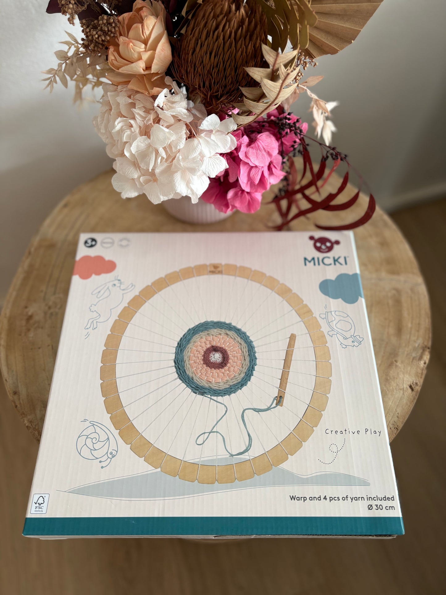 Micki Round Weaving Frame, 30 cm