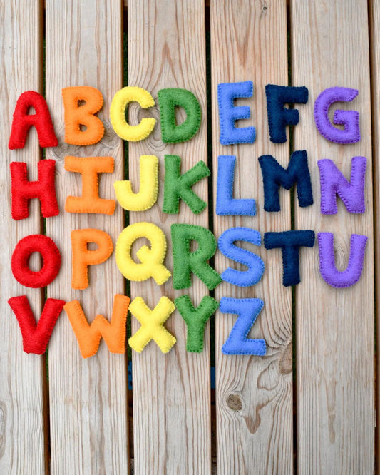 Felt Alphabet Capital Uppercase Letters