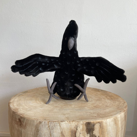 Black Cockatoo Hand Puppet