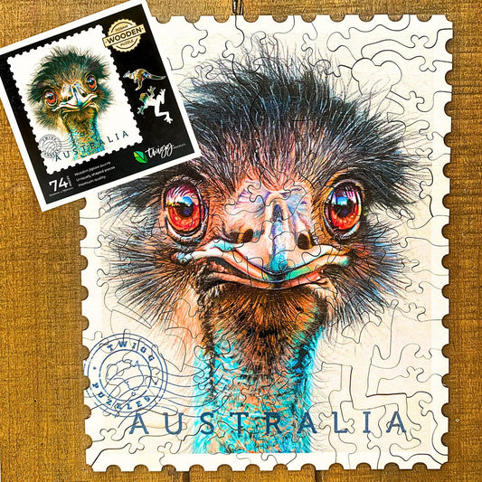 Emu - Sally Edmonds Original Artwork 74 Piece Puzzle