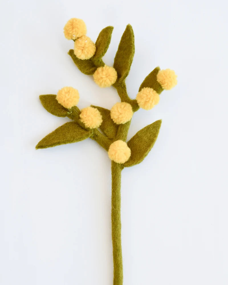 Felt Australian Wattle Flower