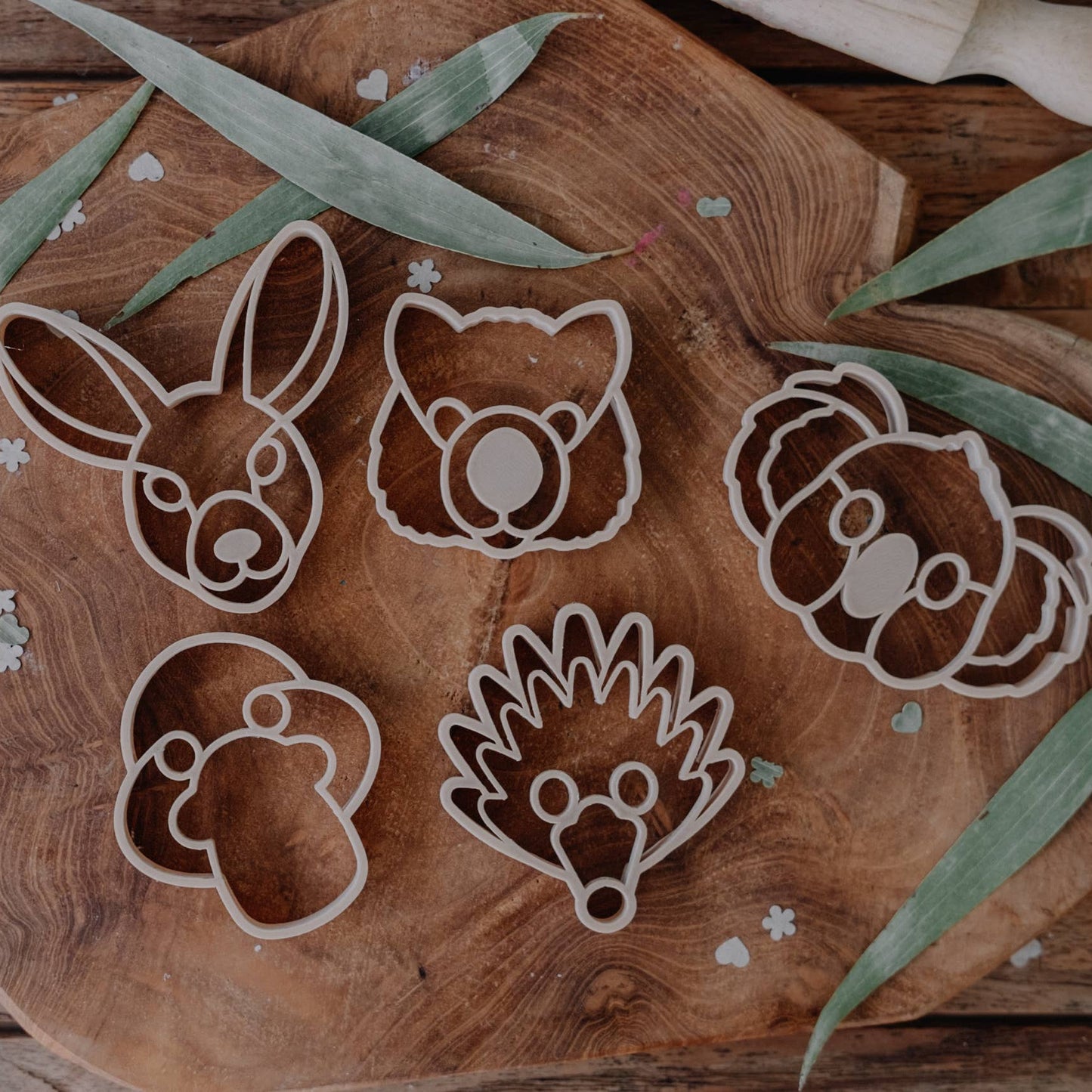 Aussie Animal Face Playdough Eco Cutter Set