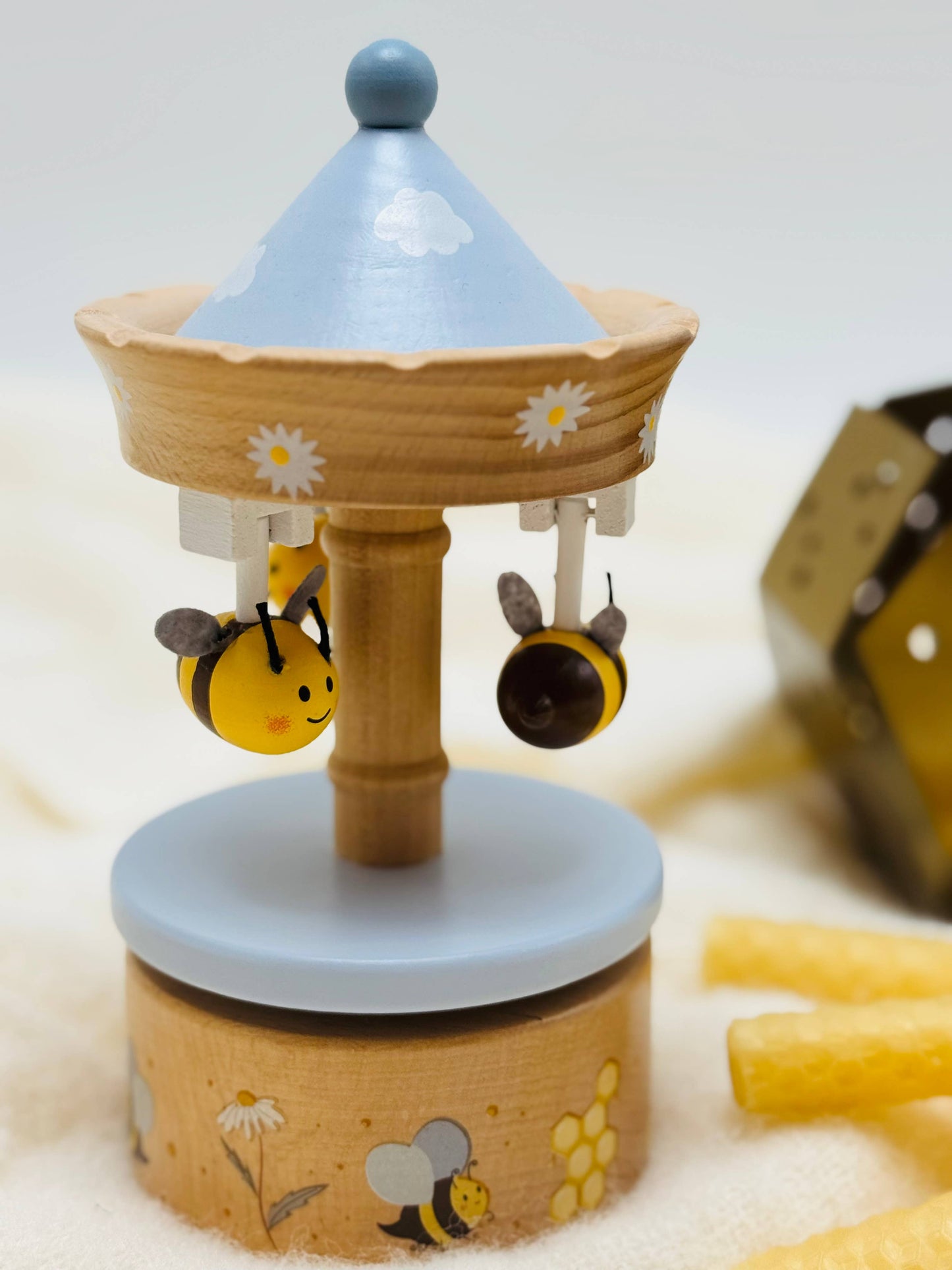 Wooden Bee Carousel