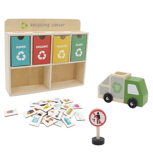 Wooden Recycling Centre Play Set