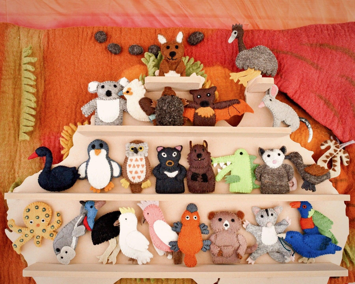 Australiana Set of 25 Finger Puppets