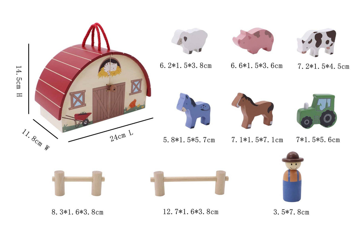 Wooden Farm Plasyset