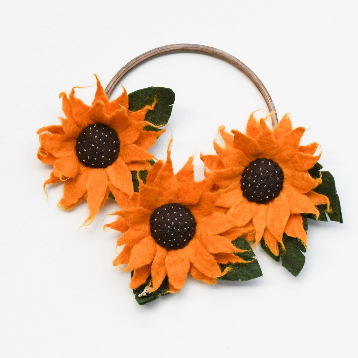 Felt Sunflowers Wreath