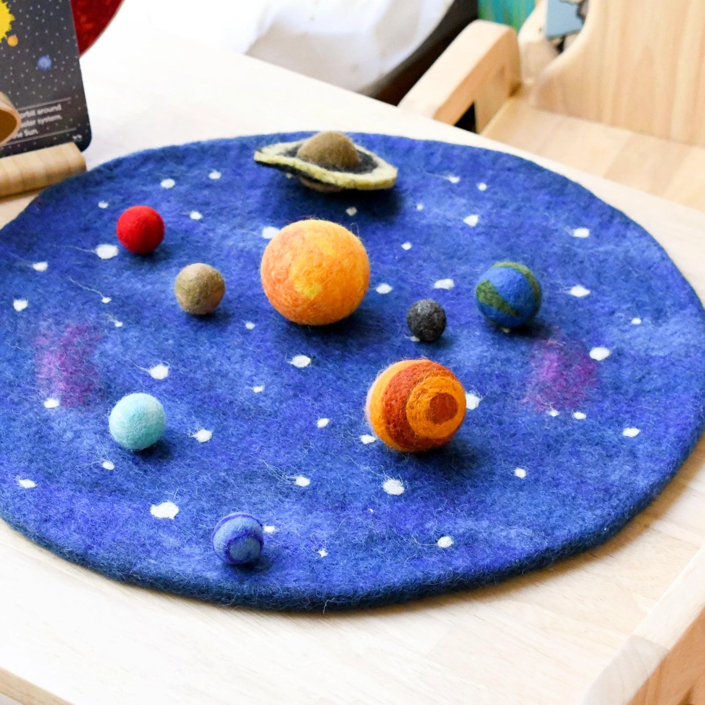 Solar System Outer Space Play Mat with Felt Planets – Connecting The ...
