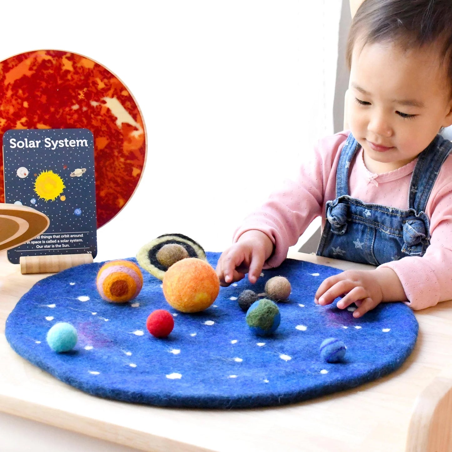Solar System Outer Space Play Mat with Felt Planets – Connecting The ...