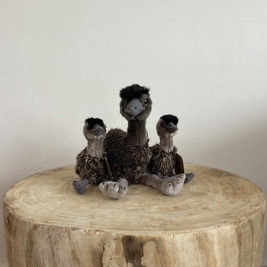 Emu Mum & Emu Chick Soft Plush Toy