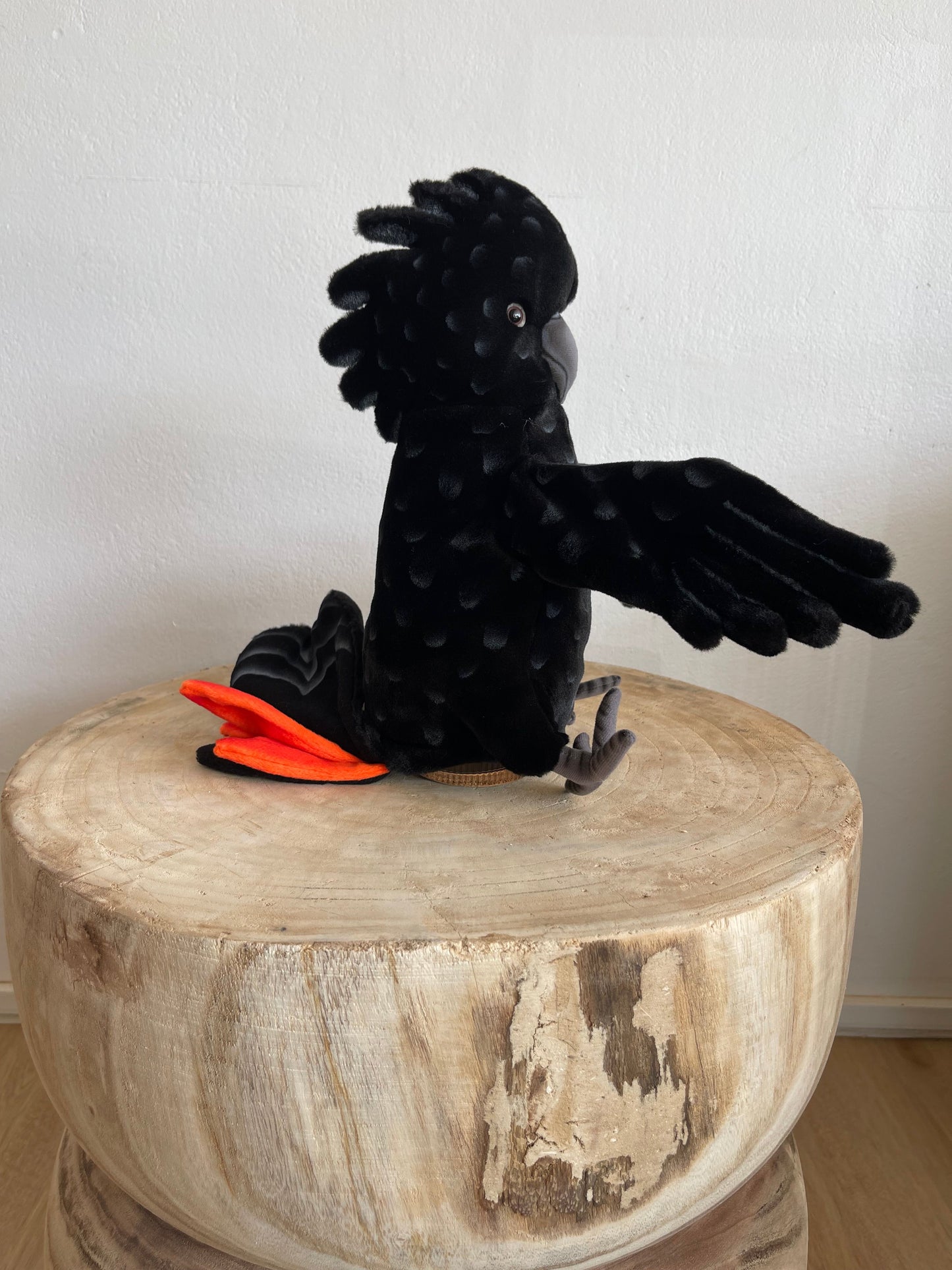 Black Cockatoo Hand Puppet