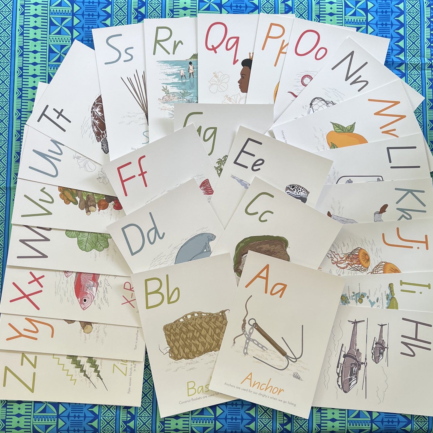 Torres Strait Island A4 Alphabet Cards